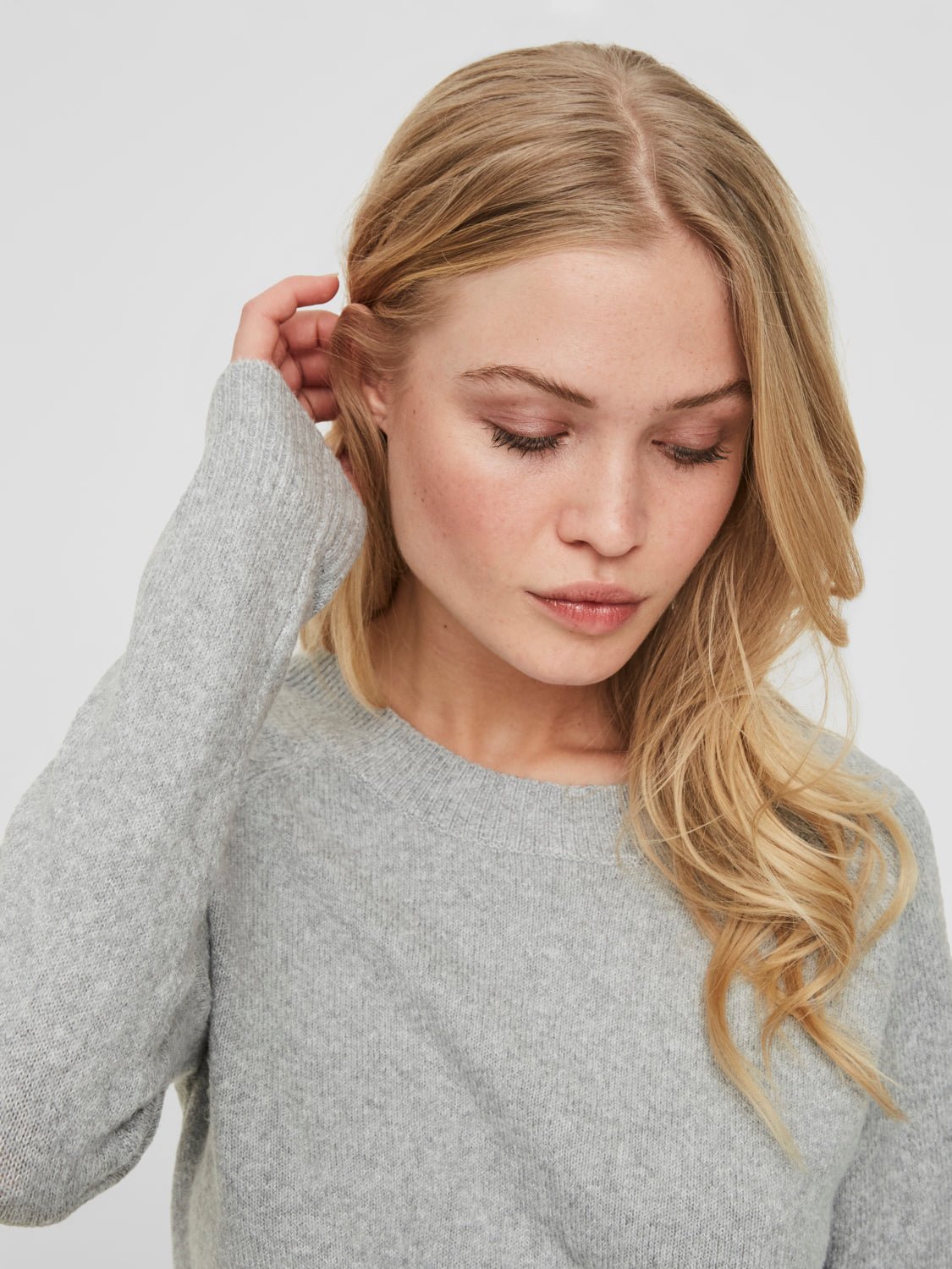 VMDOFFY Pullover - light grey melange - VERO MODA & VILA Bergvik